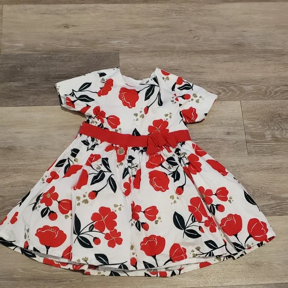 strapless open back dress Little red cover-up dress 6 to 24 months  Brimballe